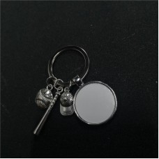 sublimation Baseball keychains and necklaces