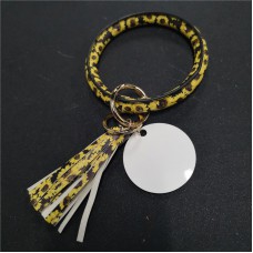 sublimation blank  wooden bead bangles keychain