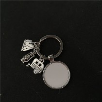 sublimation camp metal  keychains
