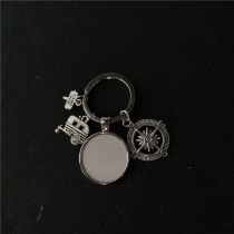 sublimation camp metal  keychains