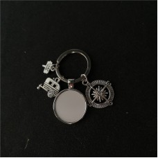 sublimation camp metal  keychains