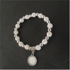 sublimation blank cross bead bracelets with small round