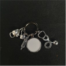 sublimation nurse keychains