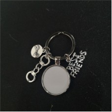 sublimation best friends Bicycle  keychains