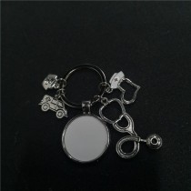 sublimation nurse keychains