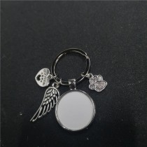 sublimation pet dog keychains