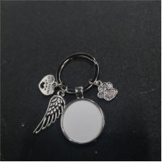 sublimation pet dog keychains