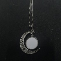 sublimation blank moon necklace pendant