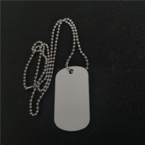 sublimation blank  cheaper aluminum keychains and necklaces