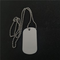sublimation blank dog tag  aluminum necklaces