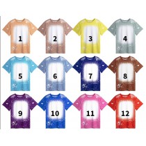 sublimation blank kids tie-dyed T-shirts t-shirt