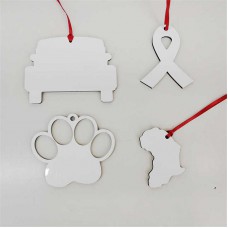 sublimation christmas  mdf  ornament two sided printing  blank hot transfer printing diy custom consumables