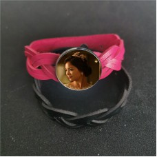 sublimation blank leather rope  bracelet bangles 