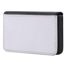 sublimation blank pu leather business card case box