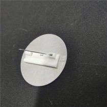 Sublimation  aluminum tags pin badge  with pin style