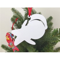 sublimation christmas  mdf  ornament two sided printing  blank hot transfer printing diy custom consumables
