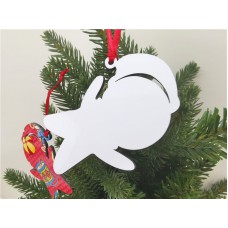 sublimation christmas  mdf  ornament two sided printing  blank hot transfer printing diy custom consumables