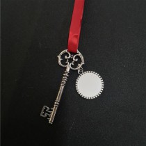 sublimation blank santa claus key ornaments