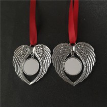 sublimation NEW two sided wings christmas  ornaments