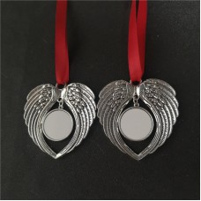 sublimation NEW two sided wings christmas  ornaments