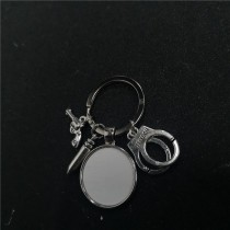sublimation police keychains