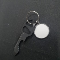 sublimation dad Bottle opener tool keychains 