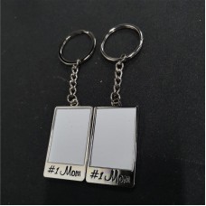 sublimation mom  dad keychains