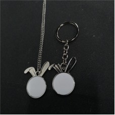 sublimation easter  keychains  key ring necklaces