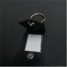 sublimation blank pu leather keychains key ring