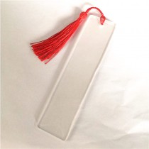 sublimation blank Transparent or white  acrylic plastic bookmark 