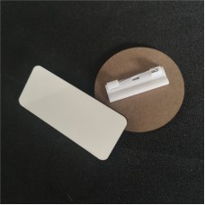 sublimation blank mdf round rectangle pins