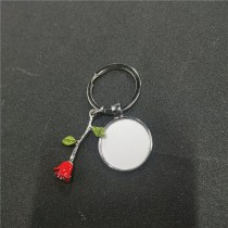 sublimation rose flower mom  keychains