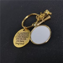 sublimation blank graduation keychains