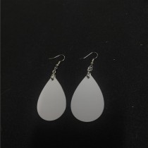 sublimation blank tear drop aluminum dangle earrings