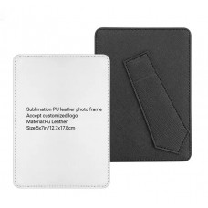 sublimation blank pu leather photo frame