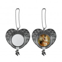 sublimation blank dog paw car hanger-two sided printing