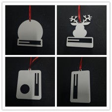sublimation christmas mdf ornament  two sided printing  blank hot transfer printing diy custom consumables