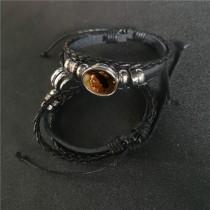 sublimation pu leather  button rope bracelet bracelets hot style