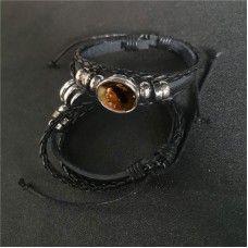 sublimation pu leather  button rope bracelet bracelets hot style
