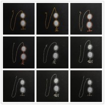sublimation blank graduation charms with 2 oval charms