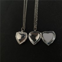 sublimation love mini locket necklace pendant