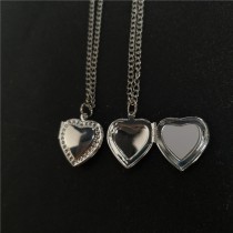copper-sublimation mini locket necklace pendant