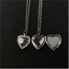copper-sublimation mini locket necklace pendant