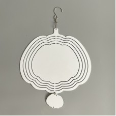 sublimation blank aluminum wind ornaments-pumpkin  250mm and 200mm