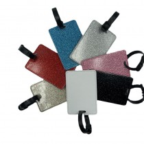 sublimation blank glitter luggage tag