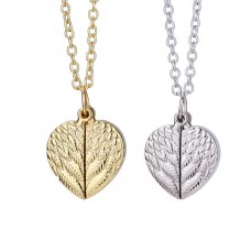 sublimation blank  lockets wing necklace pendant 