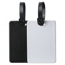 sublimation blank pu leather Luggage tag-two sided printing and one sided printing