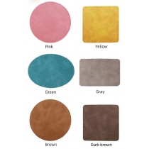 sublimation blank colored pu leather patches patch