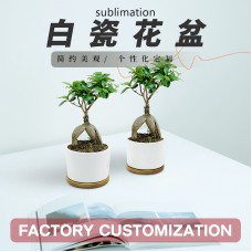 sublimation Ceramic flower pot