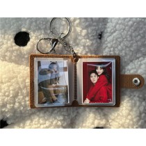 sublimation leather mini album keychains with sublimation paper 